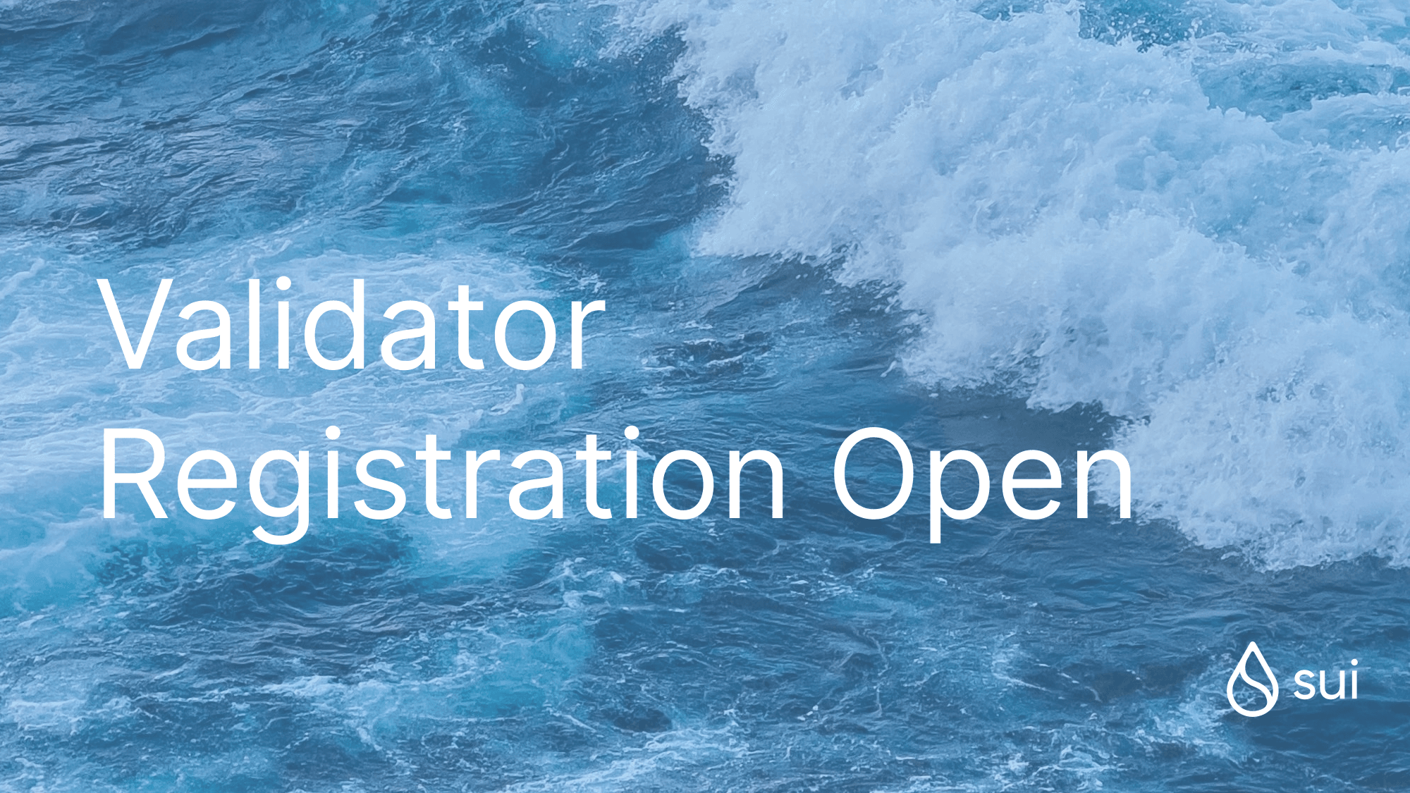 Validator Registration Open